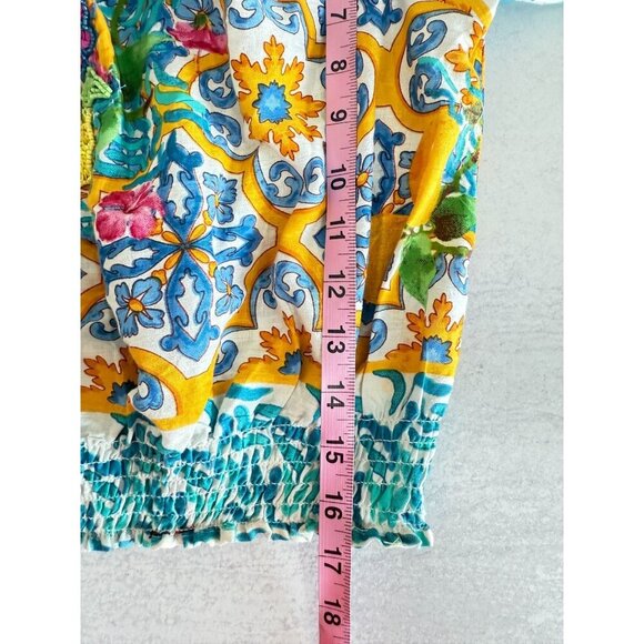 NWT Antica Sartoria By Giacomo Cinque Off-Shoulder Crop Top Beaded Floral Detail - Picture 10 of 12